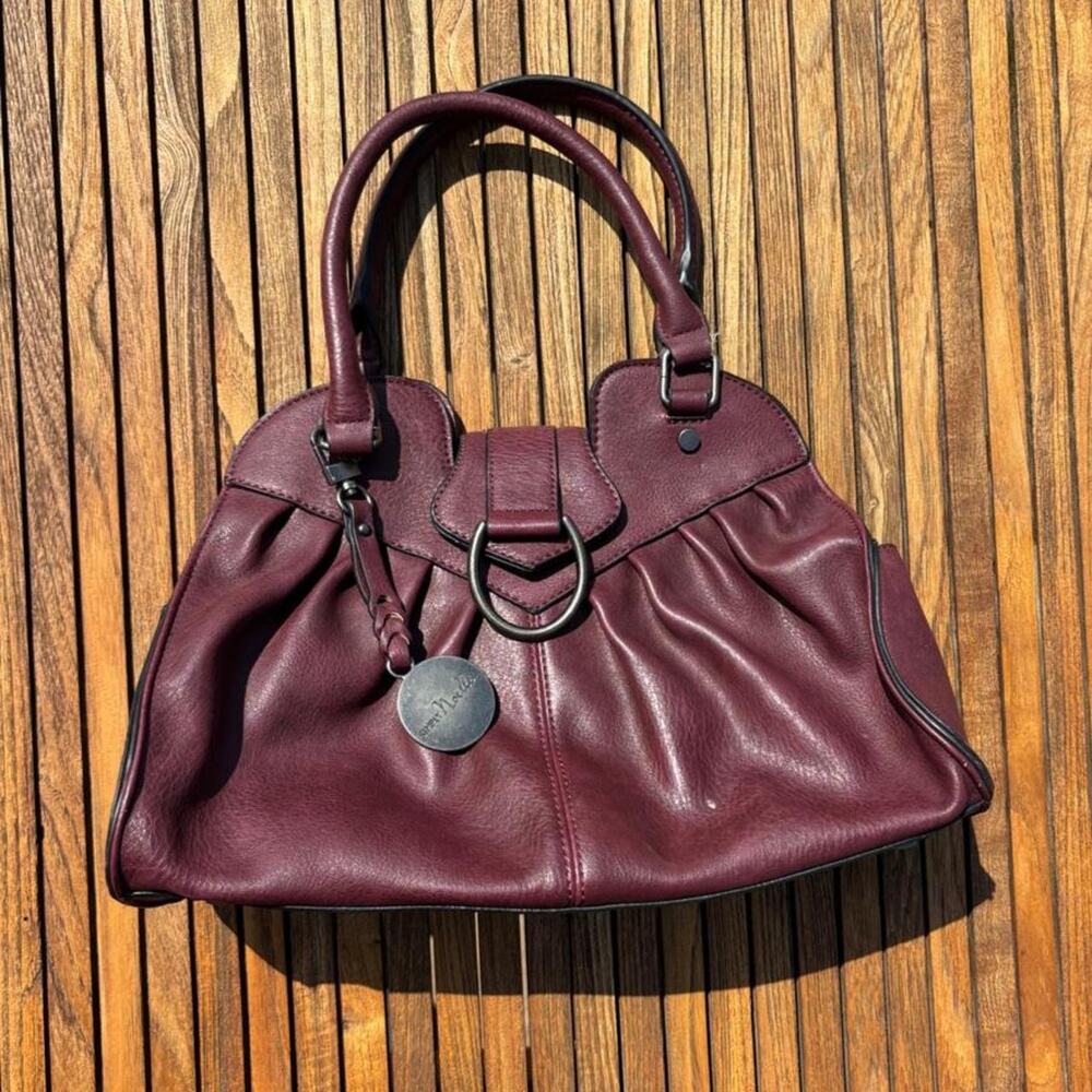 Simply noelle burgundy leather handbag - Picture 2 of 7